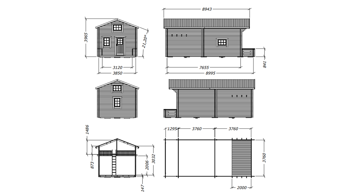 Hytte Altappen med hems 30 kvm