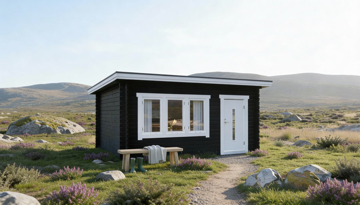 Anneks Lokatten med skråtak 15 kvm