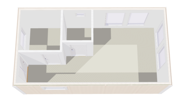 Hytte Tärnskär 1 rom, kjøkken/stue og toalett 28kvm