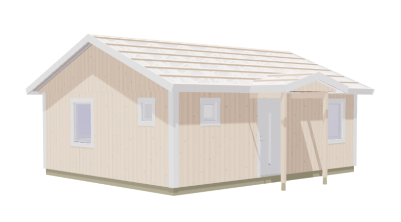 Hytte Hällskär 2 rom, kjøkken/stue, toalett 50 kvm