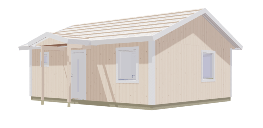 Hytte Hällskär 2 rom, kjøkken/stue, toalett 50 kvm