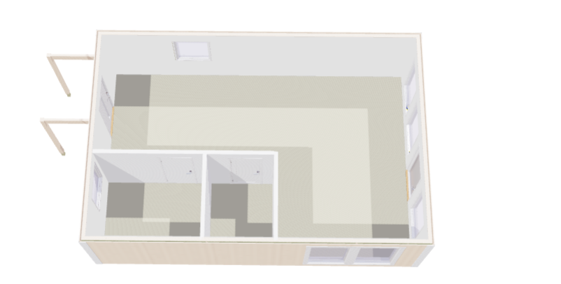 Hytte Ledskär 1 rom, kjøkken/stue, wc 48kvm