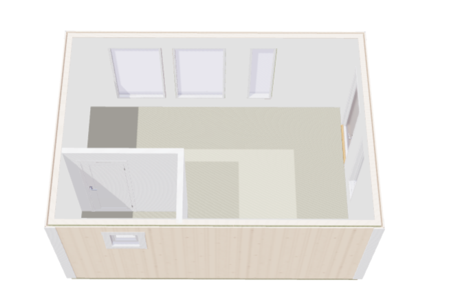 Hytte Ledskär kjøkken/stue og toalett 22kvm