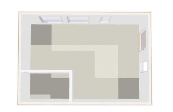 Hytte Ledskär kjøkken/stue og toalett 22kvm