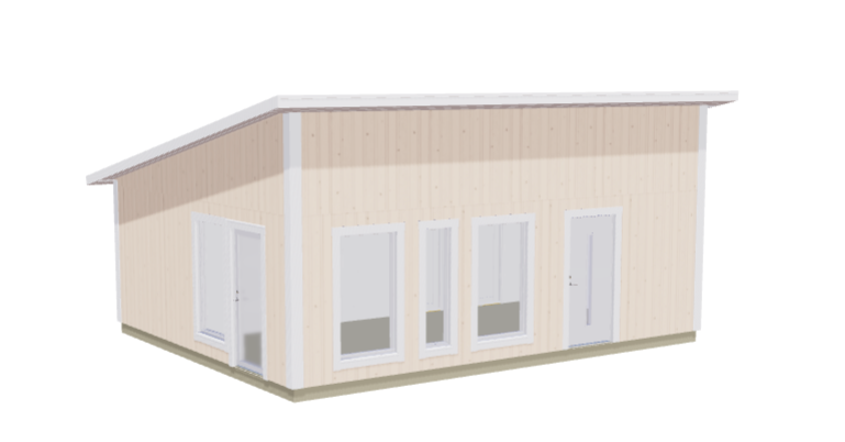 Hytte Åskär 2 rom Kjøkken/stue og toalett 50kvm