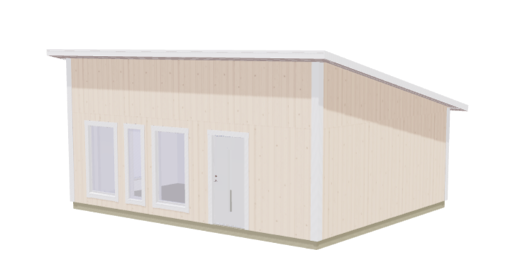 Hytte Åskär 2 rom Kjøkken/stue og toalett 50kvm