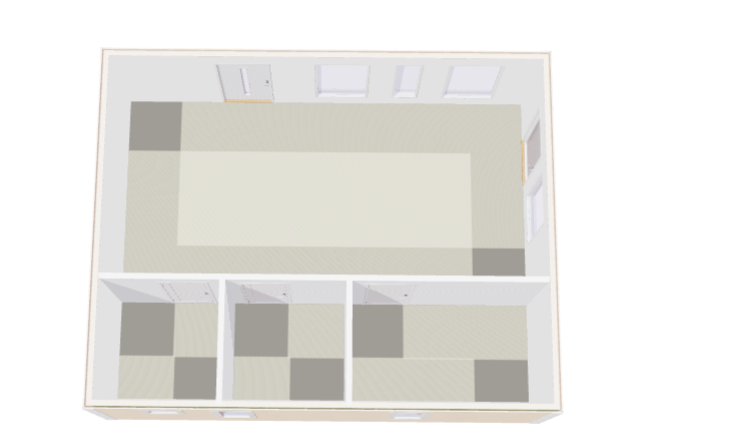 Hytte Åskär 2 rom Kjøkken/stue og toalett 50kvm