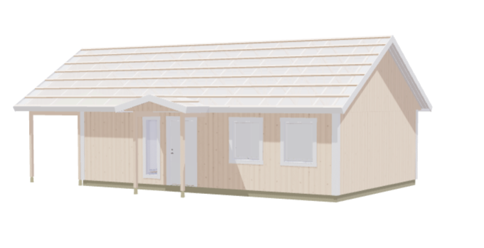 Fritidshus Högskär 2rum, Kök/allrum, toalett och förråd 60kvm