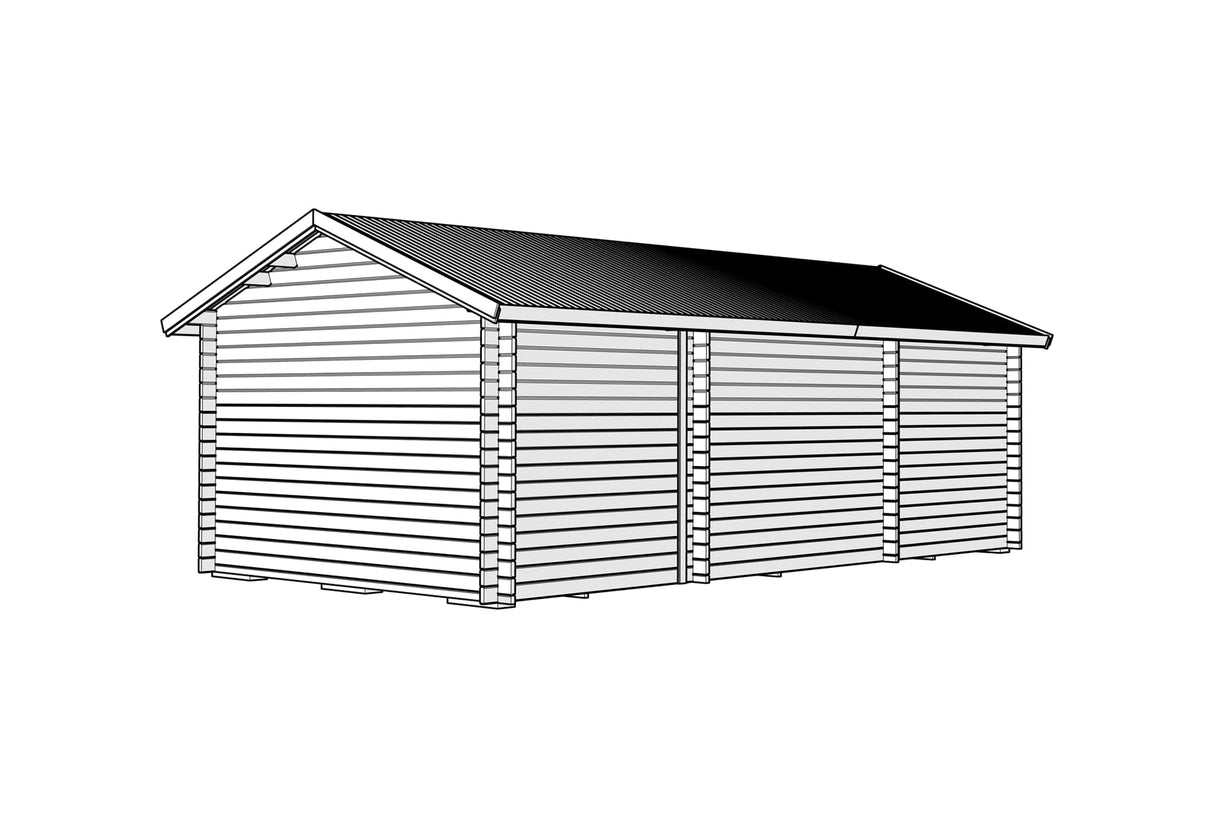 Hytte Tett Grunnmodell torp med tre rom 30 kvm