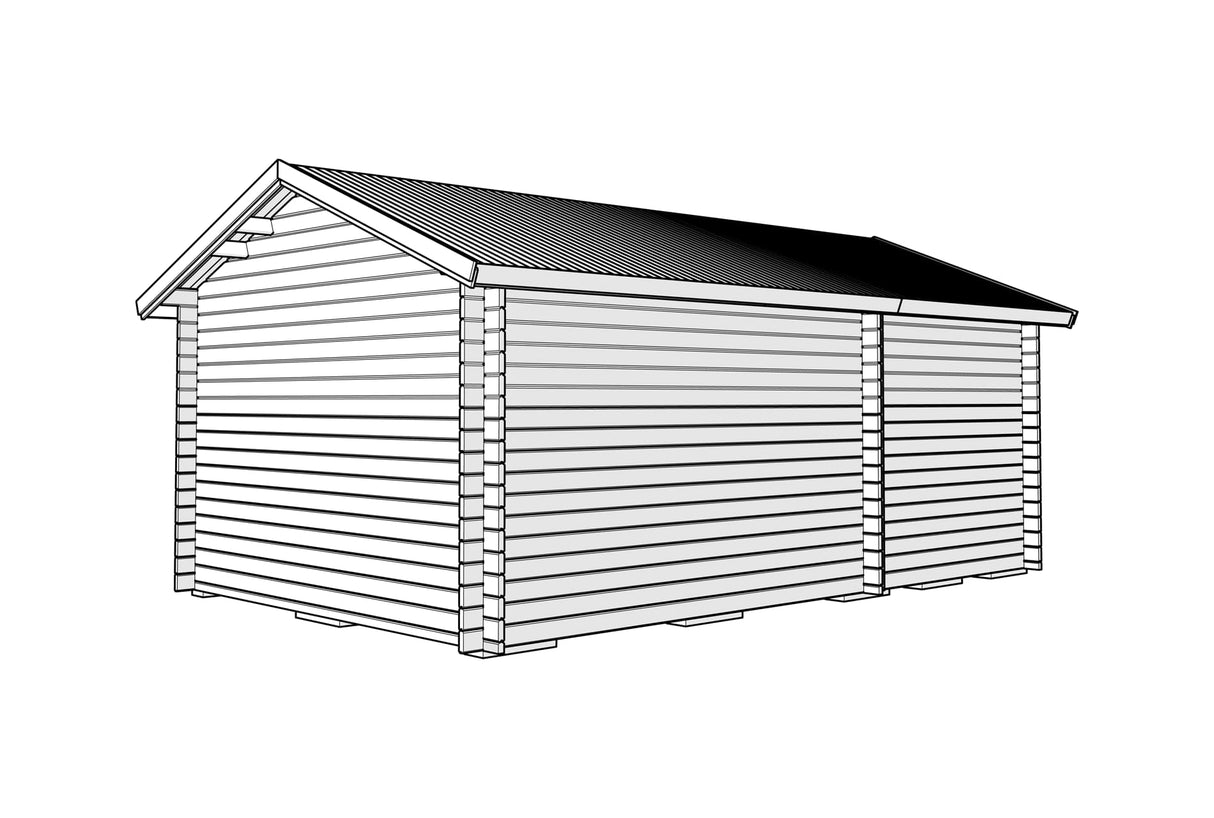 Attefallshus Tät Grundmodell Torp 24 kvm