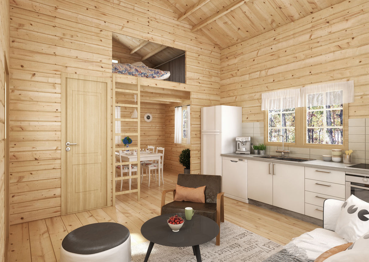 Hytte Bjørkeøya med hems 24 kvm