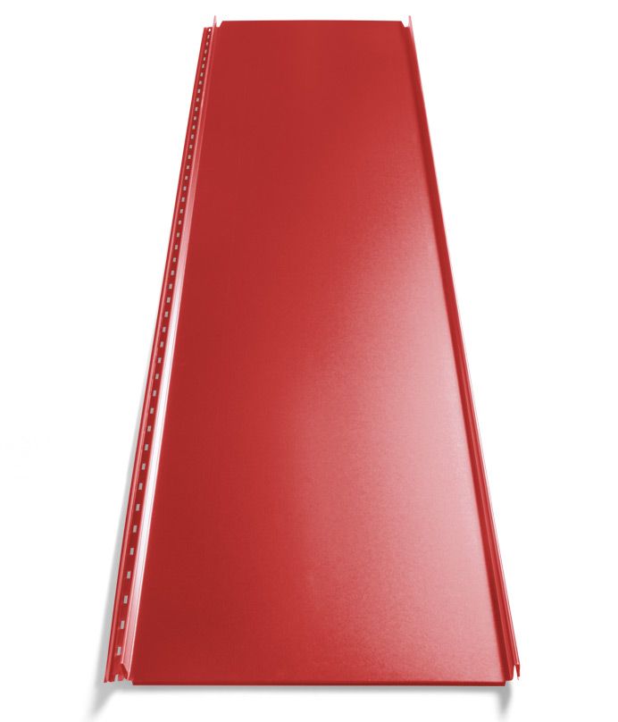 Takplate banddekningsprofil (rød)