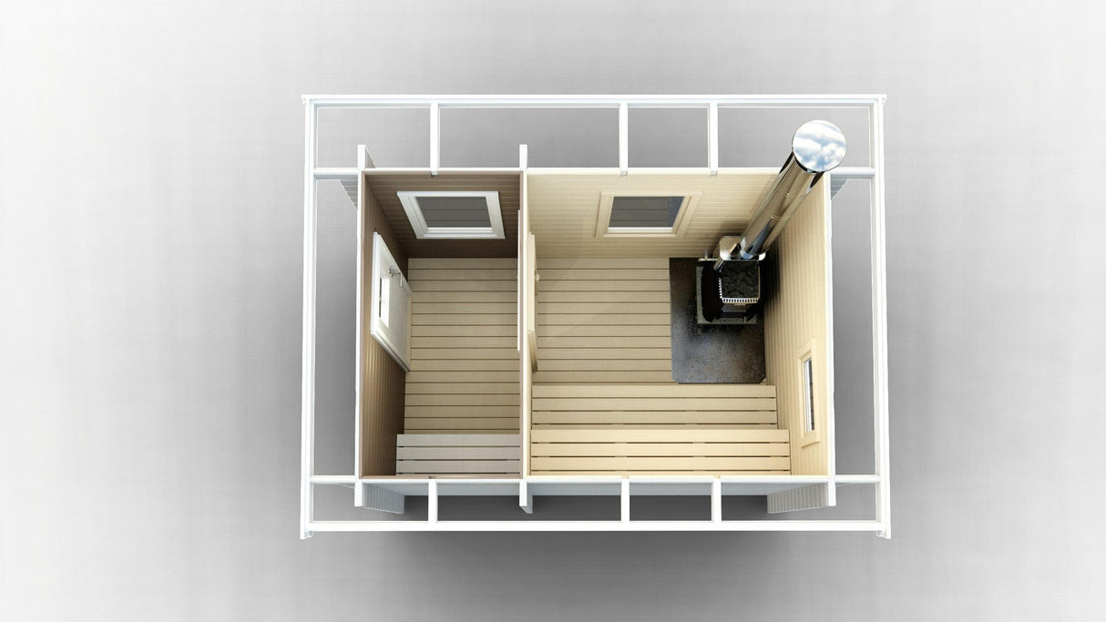 Bastupaket Lappön med Bastu 6,5 kvm & Harvia M3