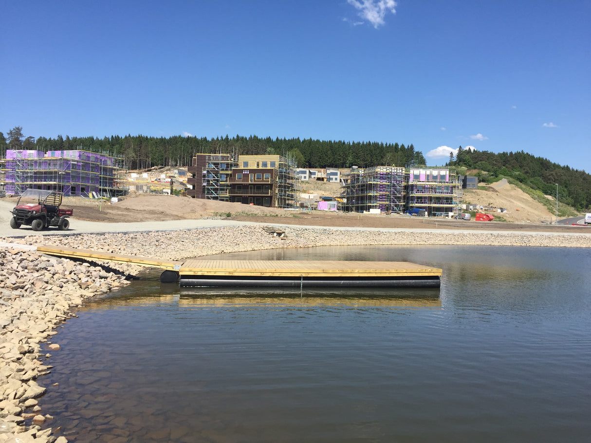 Flytebrygge premium 6x3m inkl. landgang 4,2m
