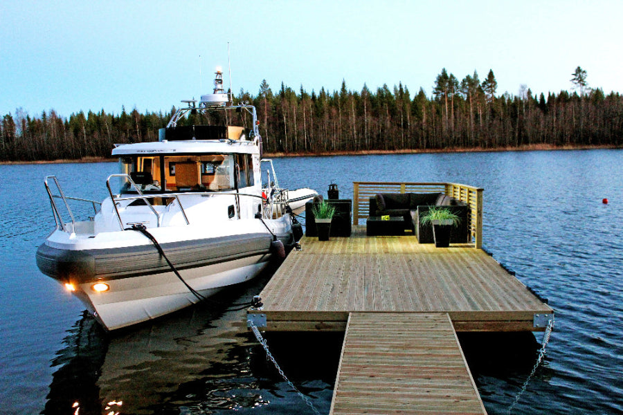 Flytebrygge premium 8x3m inkl. landgang 4,2m