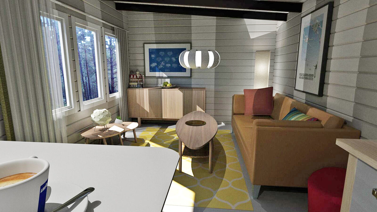 Anneks Lokatten med skråtak 15 kvm