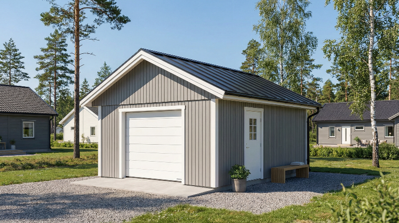 Attefallsgarage Bredskar 25kvm