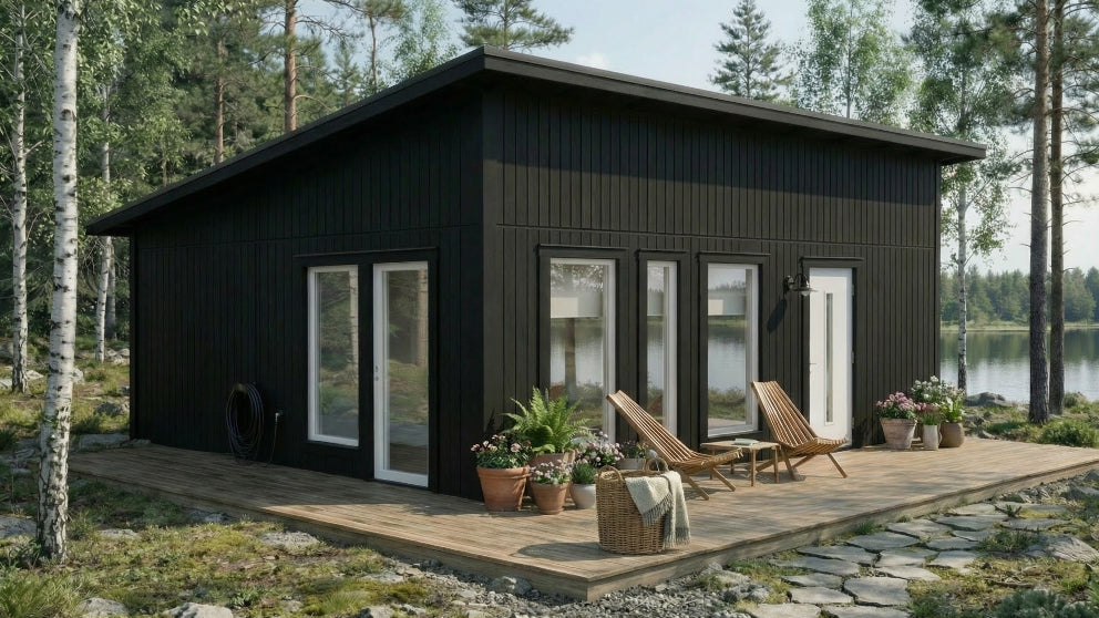 Hytte Åskär 2 rom Kjøkken/stue og toalett 50kvm