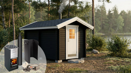 Bastu-pakke Börstskär 8 kvm & Harvia M3