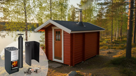 Bastupakke Getskär 6,5 kvm og Harvia M3