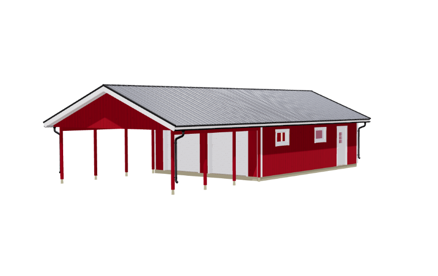 Dobbelgarasje Gransen 66 kvm med carport