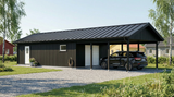 Enkelgarage Snusan 49 kvm med Carport 