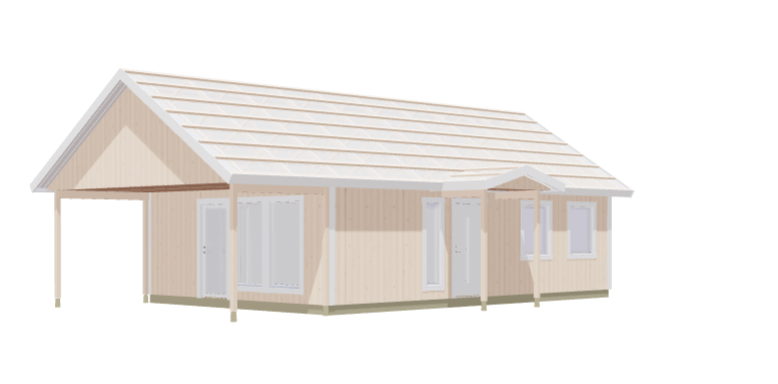 Fritidshus Högskär 2rum, Kök/allrum, toalett och förråd 60kvm