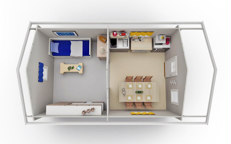 Kundbild för Attefallshus Tät Grundmodell Torp 24 kvm