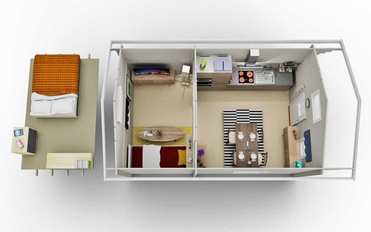 Hytte Bjørkeøya med hems 24 kvm