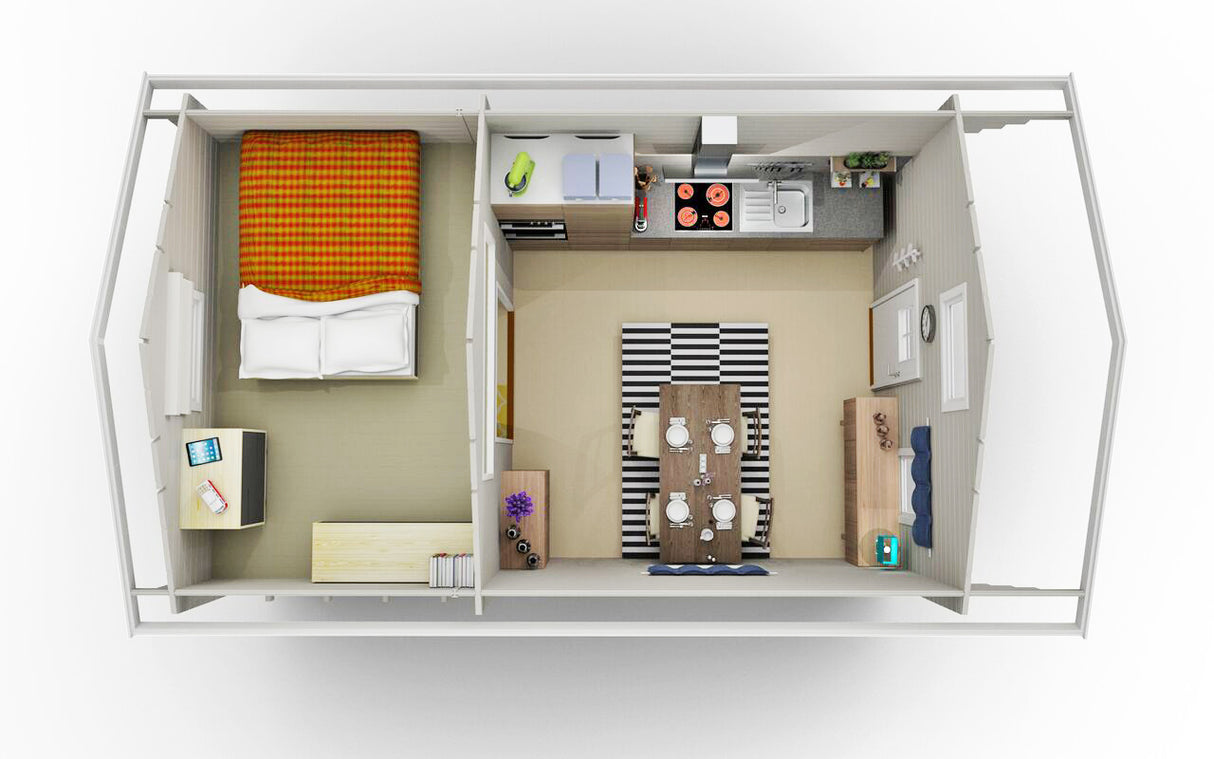 Hytte Bjørkeøya med hems 24 kvm