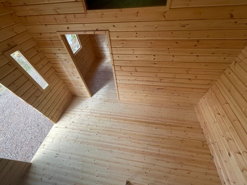 Kundbild för Hytte tett grunnmodell torp med tre rom og to hems 30 kvm