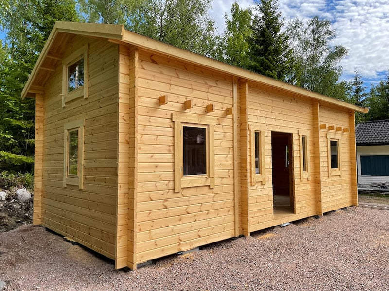 Kundbild för Hytte tett grunnmodell torp med tre rom og to hems 30 kvm