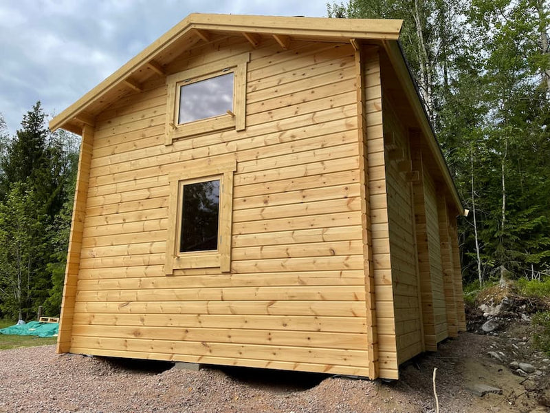 Kundbild för Hytte tett grunnmodell torp med tre rom og to hems 30 kvm