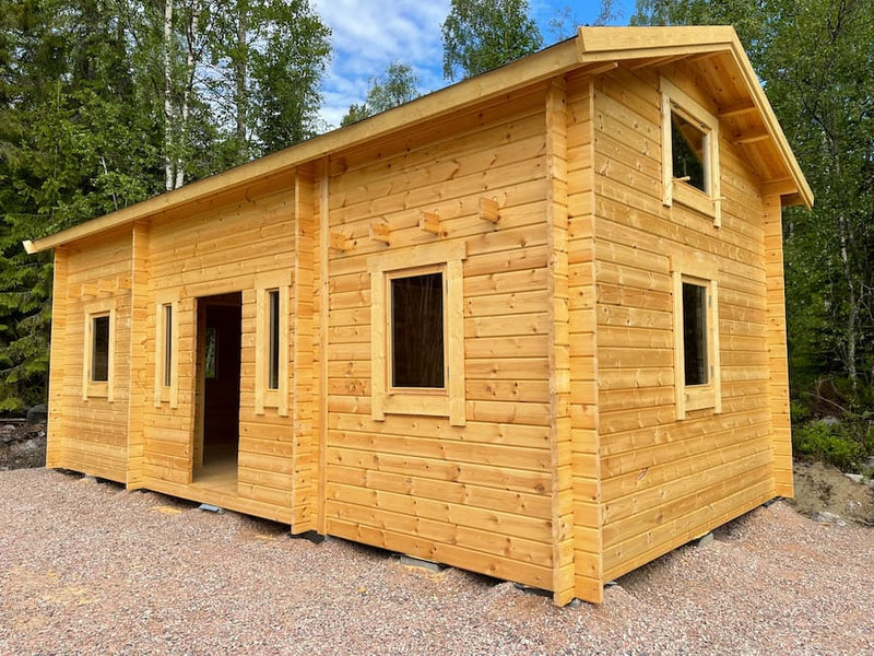 Kundbild för Hytte tett grunnmodell torp med tre rom og to hems 30 kvm