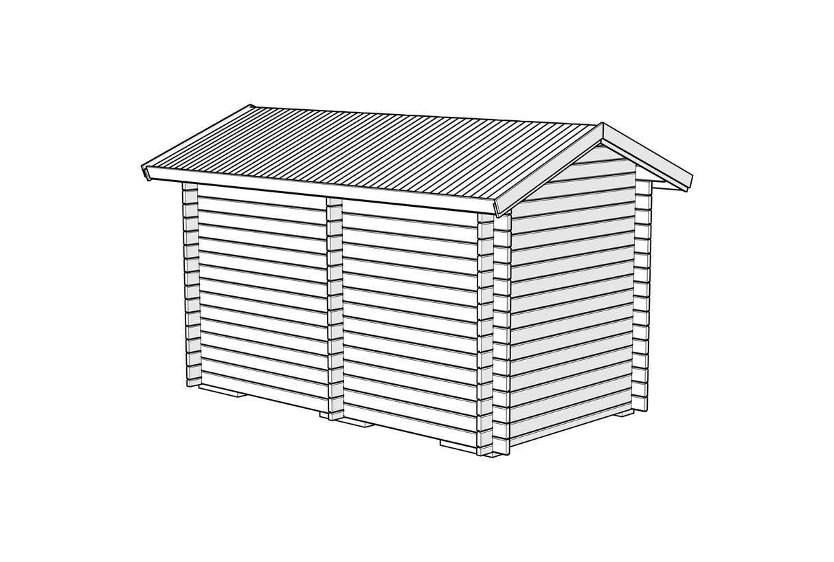 Badstue Tett Grunnmodell DL 8 kvm