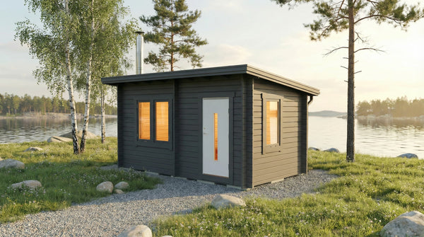 Badstue Skogskær med skråtak 12 kvm