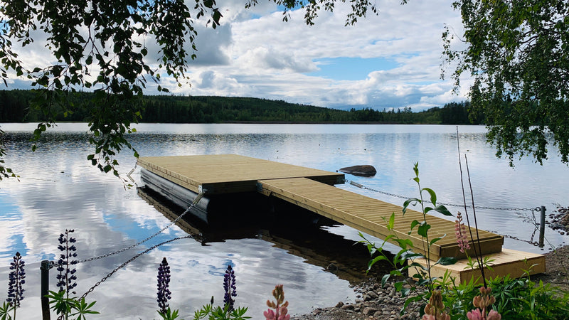 Kundbild för Flytebrygge premium 6x3m inkl. landgang 4,2m
