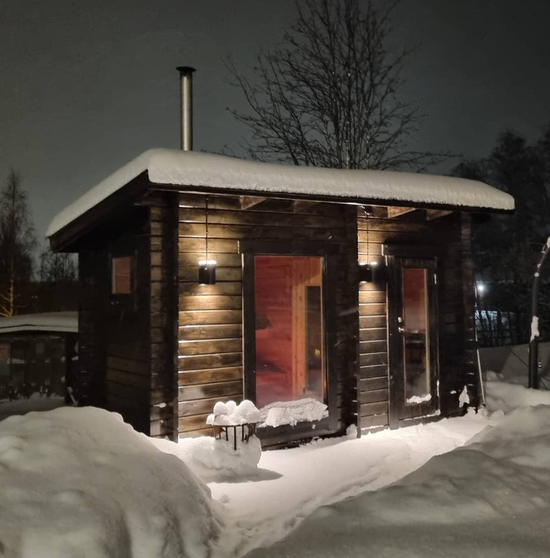 Kundbild för Badstue Tett Grunnmodell med skråtak 8 kvm