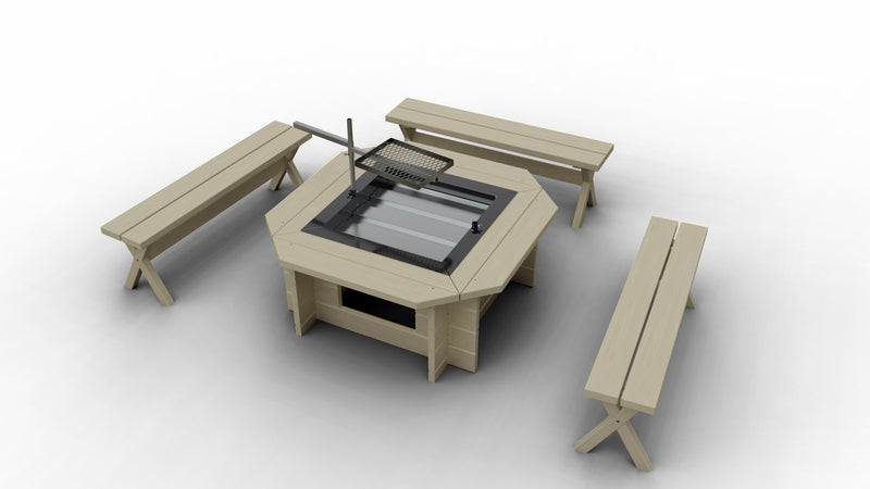 Kundbild för Grillplats med 3st bänkar