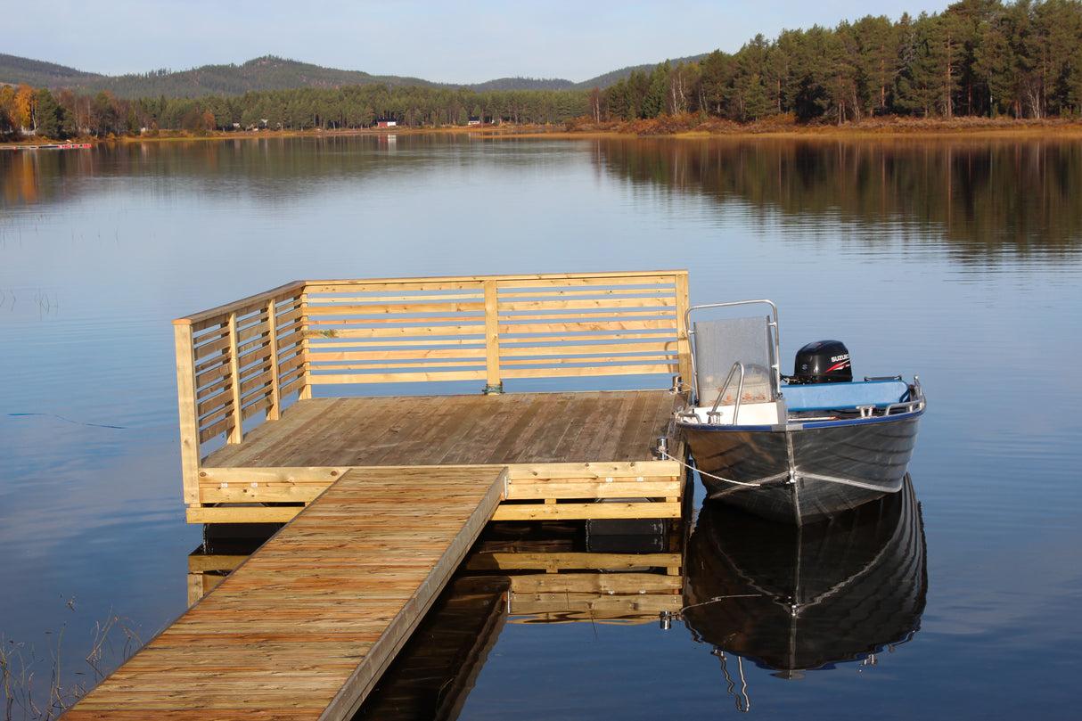 Premiumbrygga  4m med Landgång 4,2m