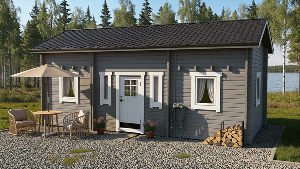 Hytte Løvskær torp med tre rom og to hems 30 kvm