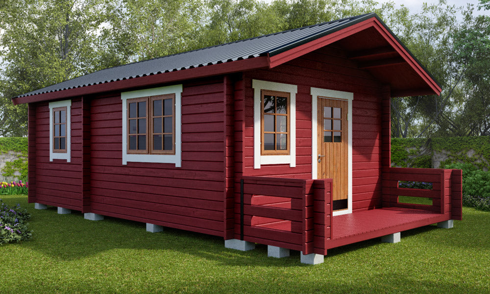 Laftet veranda 5 kvm