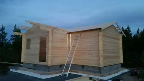 Hytte tømmerhytte bild 7