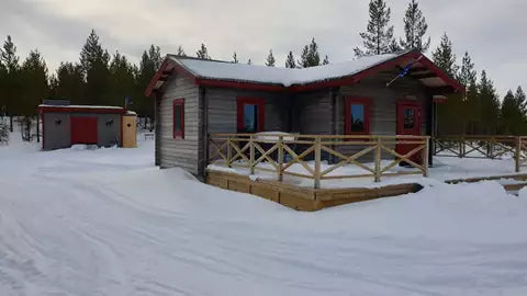 Hytte tømmerhytte bild 4