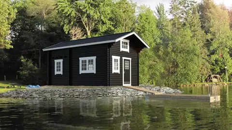 Hytte Bjørkeøya med hems 24 kvm