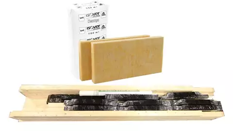 Isolasjonspakke vegg 95 mm inkl. isolasjon - Hytte 35 kvm (innvendig tømmerpanel bestilles separat)