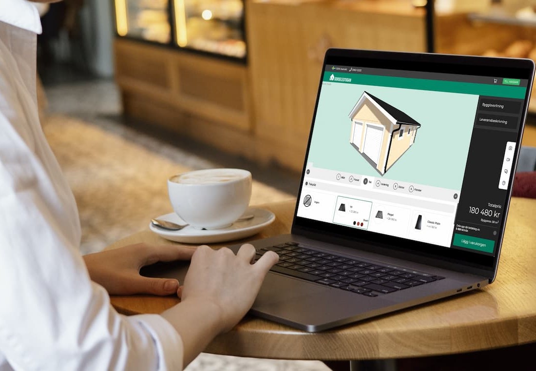 Tegn drømmehuset eller garasjen i 3D