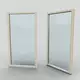 Fast dobbelt herdet vindu 908x1735mm Energi 45mm vegg